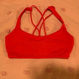 EUC red lulu bra size 6